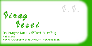 virag vesei business card